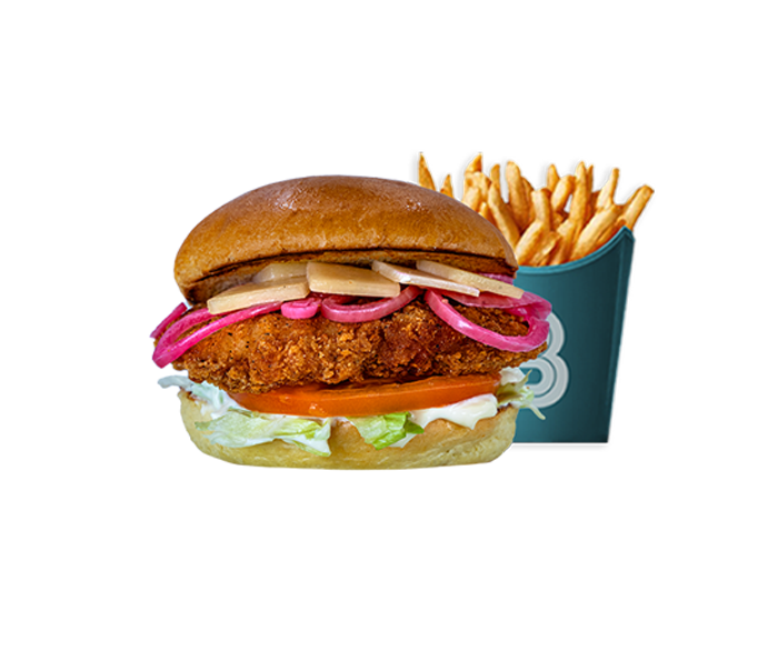 Babas hamburgare Crispy Chicken Padano