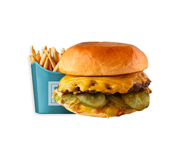 Babas hamburgare Cheeseburgare