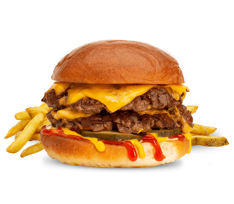 Babas hamburgare Cheeseburgare