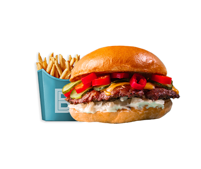 Babas hamburgare Chili Cheese