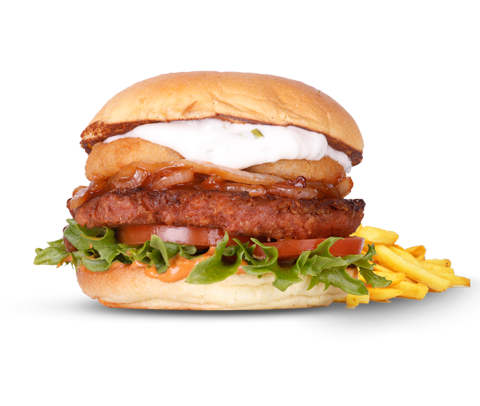 Babas hamburgare Vegan tryffel & onion