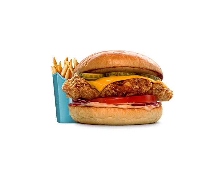 Spicy Chicken Garlic burgare